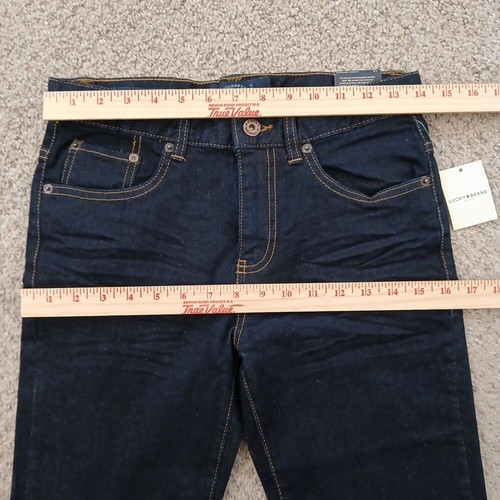 Lucky Brand Jeans Girls 14 Blue Richmond Dark Wash 28x28 Classic Straight New - Picture 2 of 11