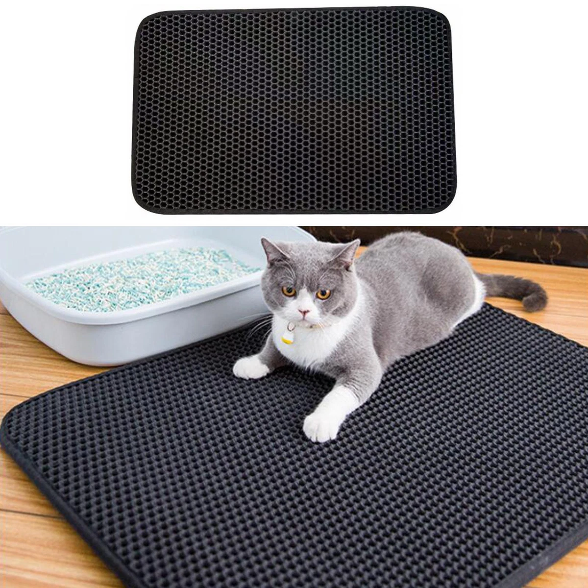 Washable cat sale litter mat