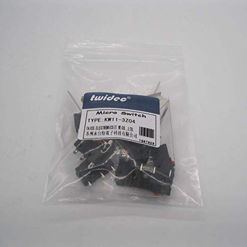 /10Pcs Mini Micro Interruttore Limite 5A 125 250V AC SPDT 1NO 1NC Lunghissimo Dritto Ciao - Foto 5 di 12