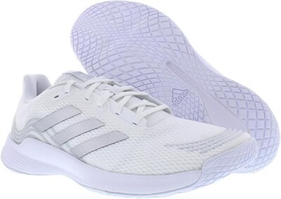 NIB Adidas Women's Novaflight Indoor Volleyball Shoes White/Silver Size 9.5