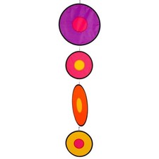 CIM Windspiel Tambouri Konga UV-beständig und wetterfest Ø30cm/Ø20cm bunte Deko