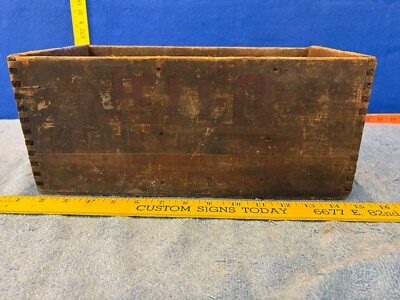 Jell-O Comany Antique Vintage Wooden Wood Crate Box
