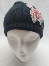 Spyder Kids Bug Patch Knit Beanie Black Red NEW