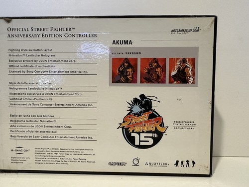 Capcom Street Fighter 15th Anniversary Controller for PS2 Akuma Box and Manual! - Picture 12 of 19