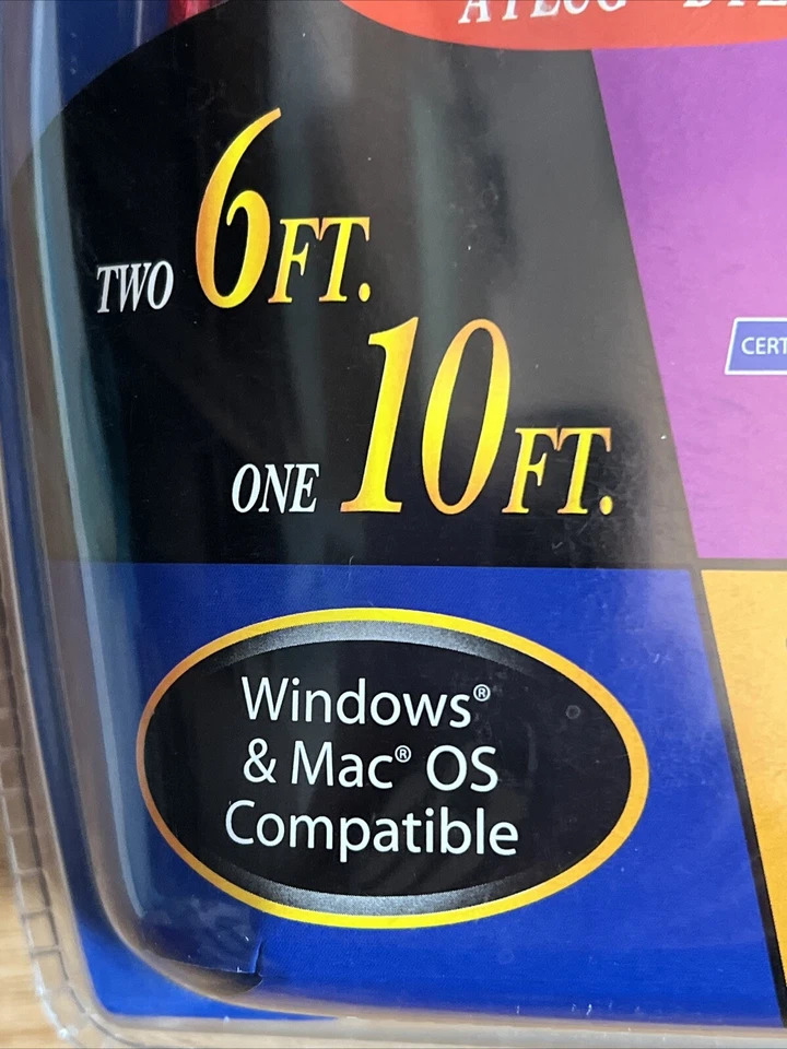 GE USB 2.0 Device Cables (3 Pack) – #HO97905 – New/Sealed NOS - Image 2 of 4