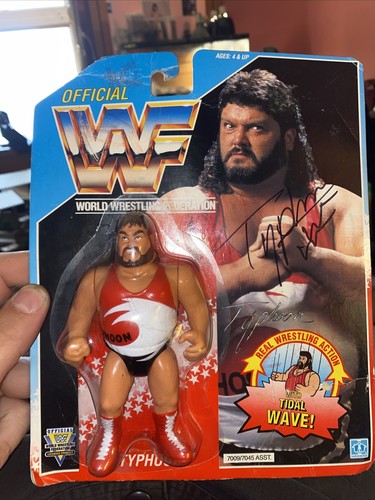 WWF Series 3 Blue Card Typhoon MOC  Signed Natural...