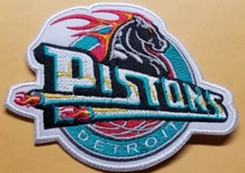 Detroit Pistons Basketball Embroidered Patch approx 3.25x4"