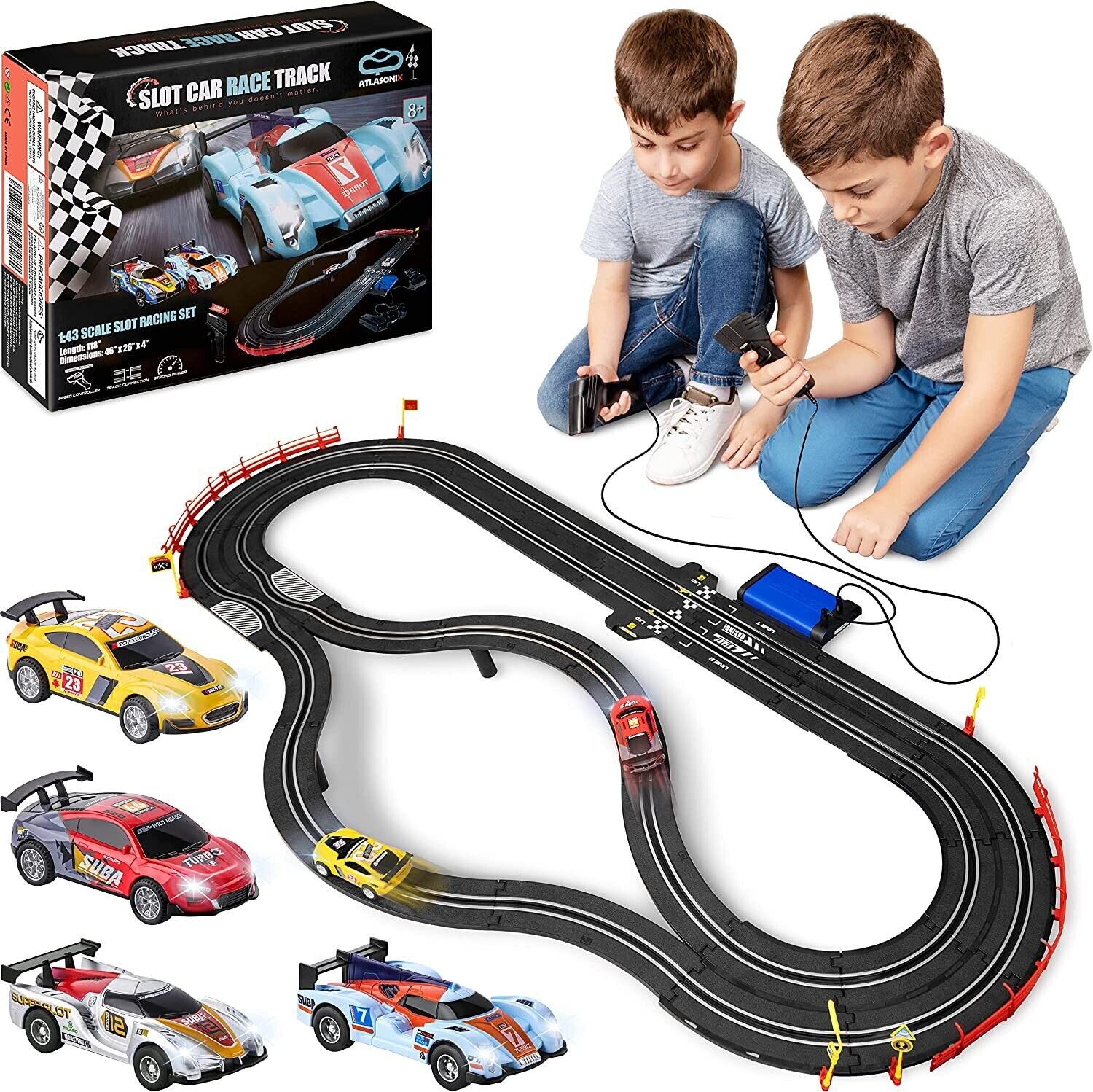 Slot Car Racing the racing game for 2 players control