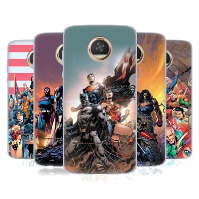 OFFICIAL JUSTICE LEAGUE DC COMICS COMIC BOOK COVERS GEL CASE FOR MOTOROLA PHONES