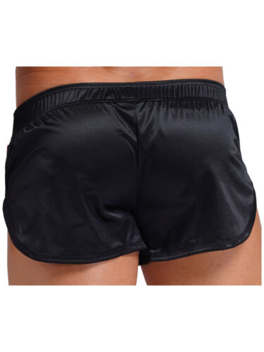 Mens Satin Silk Boxers Loose Shorts Sexy Panties Pajama Bottoms Shorts AU - Picture 33 of 82