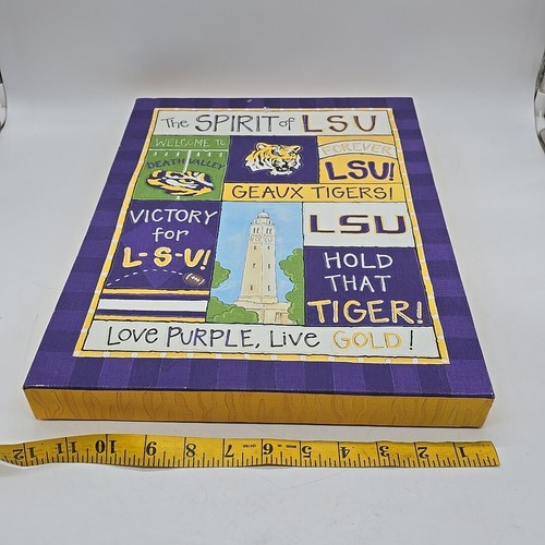 NCAA LSU Tigers Fan Wall Hanging College Wall Hanging 12x16 - Picture 10 of 11