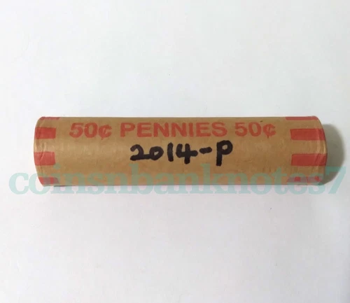 2014-P Lincoln Cent BU Original Bank Roll 