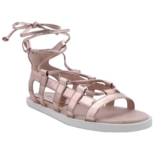 SCHUTZ Women's Willow Gladiator Sandals – Embroidered Suede Straps, Stacked Heel - View #6