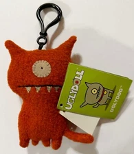 UGLYDOLL UGLYDOG CLIP ON PLUSH KEYCHAIN 2004 NEW TAG UGLY FAST SHIP