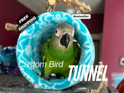 Bird Hut Parrot Tent Cozy Tunnel  Bird Bed for Conure Lovebird Cockatiel Caique
