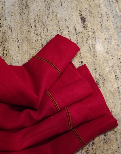 Pantaloni culotte Harve Benard Holtzman taglia 14 rossi foderati misto lana gamba larga 36x20 - Foto 7 di 18