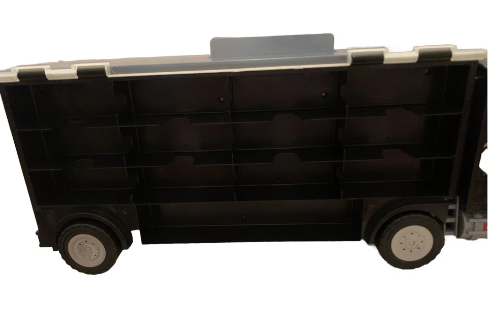 SEMIRREMOLQUE HOT WHEELS #2 ESTUCHE DE TRANSPORTE DE ACCIÓN MAXX CON 9 AUTOS HOT WHEEL NUEVOS Foto 3 de 4