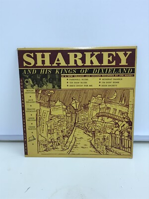 Sharkey And His Kings of Dixieland Vinyl Record with New Orleans Jazz Autographs