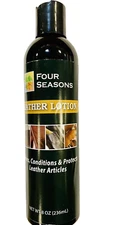 Four Seasons Leather Lotion - Patents/Reptile/Vinyl Cleaner & Conditioner 8 oz