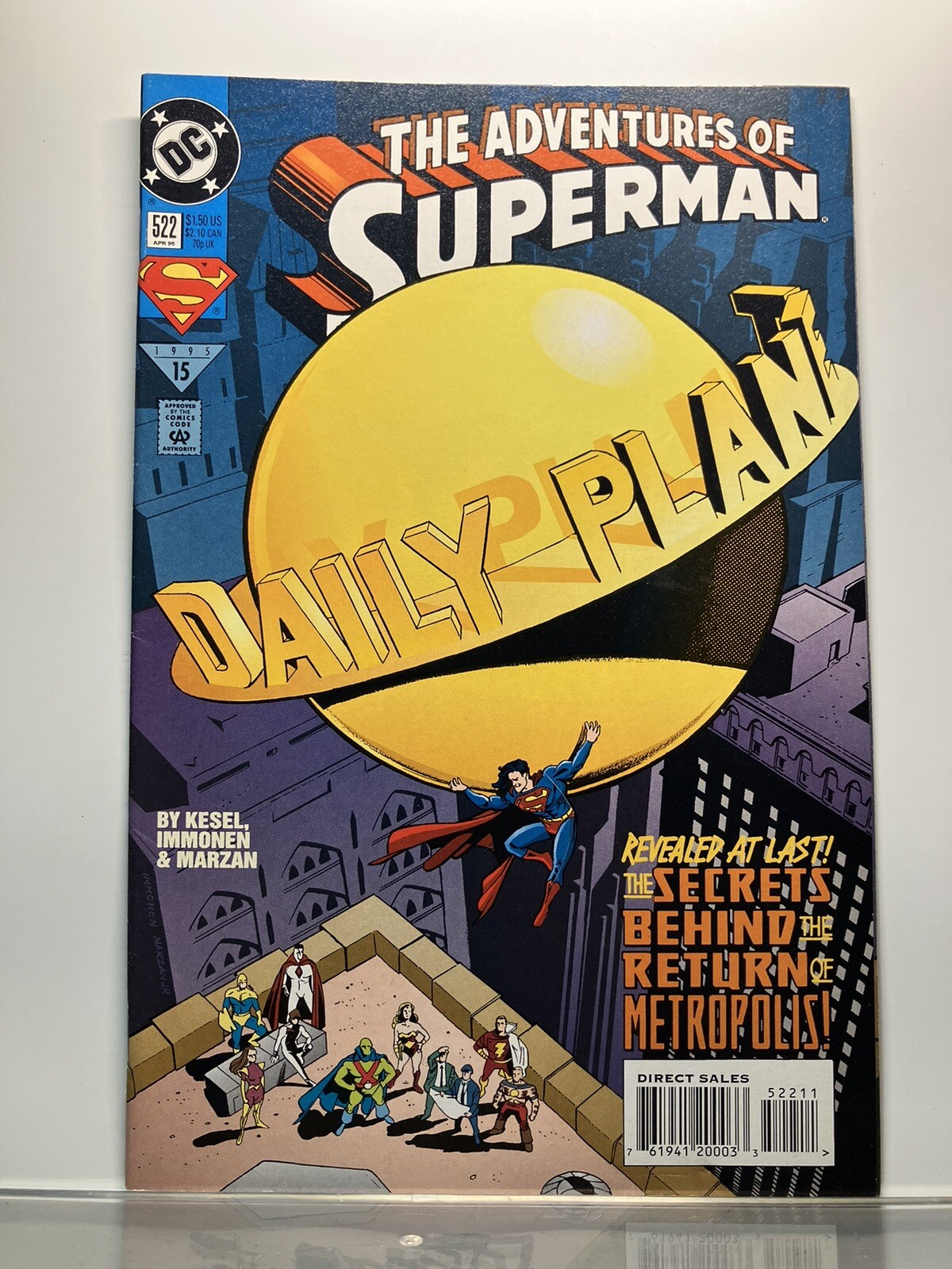 THE ADVENTURES OF SUPERMAN #522 (1995) DC COMICS- STUART IMMONEN COVER- VF/NM