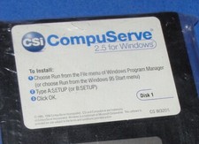 CSi COMPUSERVE 2.5 FOR WINDOWS FLOPPY 3.5 PROGRAM DISKS VERSION-FACTORY SEALED