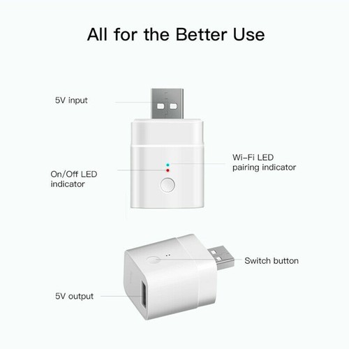 Adaptateur flexible Sonoff Micro USB WiFi 5V commutateur intelligent télécommande sans fil - Photo 11/12