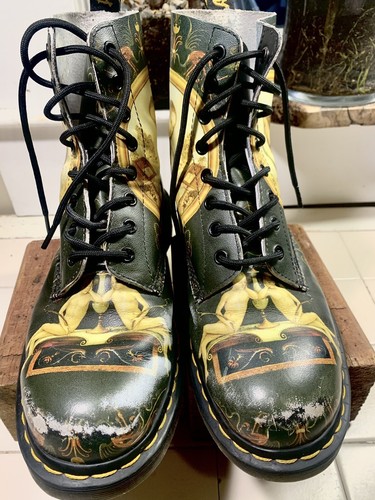 Dr. Martens Di Paolo PASCAL COMBAT LACE UP Museum Collection M 9 W 10 RARE - Picture 3 of 16