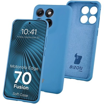 Handyhülle für Motorola Edge 70 Fusion Bizon Case Cover Schutzhülle Etui Blau