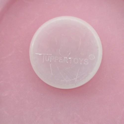 Tupperware Tuppertoys canoa barco de juguete solo tapa transparente, base roja - Imagen 2 de 5