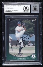 BAS 2003 MultiAd Sports Augusta GreenJackets Jon Lester #15 BGS Authentic ow6