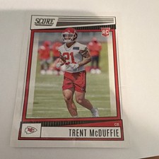 Panini Score 2022 Trent McDuffie Chiefs Rookie #328 Football Card