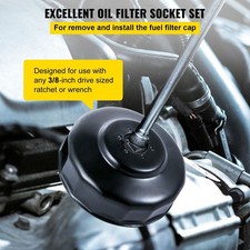 Oil Filter Socket Set, 30 Pcs Oil Filter Wrench Set, Sturdy Steel Oil Filter Soc