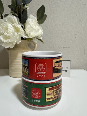 Vintage Uneeda Biscuit Nabisco Cracker Soup Mugs | Set of 2