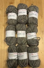 Filatura Lanarota Summer Soft Yarn Rayon Acrylic Blend 9 Balls Color 204 Khaki