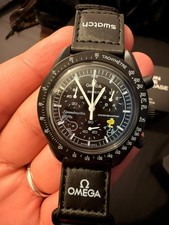 OMEGA Quartz Analog Watch Mission to the Moon Phase UK