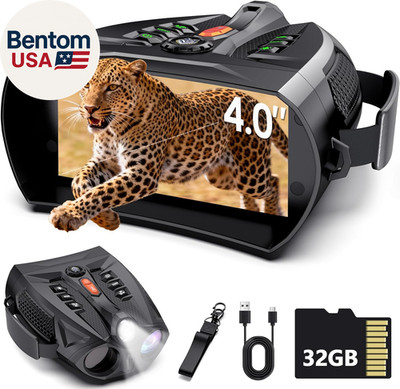 Night Vision Goggles for Adults, 4K Night Vision Binoculars with 5000Mah Battery