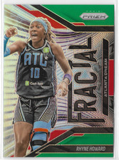 2025 Panini Prizm WNBA Fractal Green #5 Rhyne Howard Atlanta Dream Kentucky