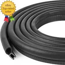 Automotive Door Weather Stripping 10Ft Car Door Rubber Edge Trim Seal Strip