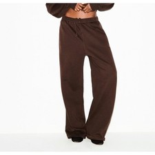 Skims Oversized Straight Leg Pant Espresso New Size SMALL