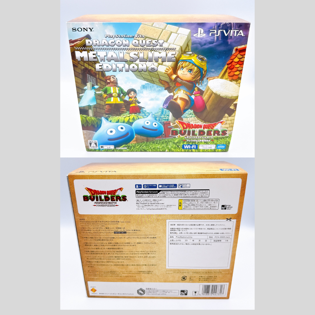 Sony PS Vita PCH-2000 Console Dragon Quest Metal Slime Limited