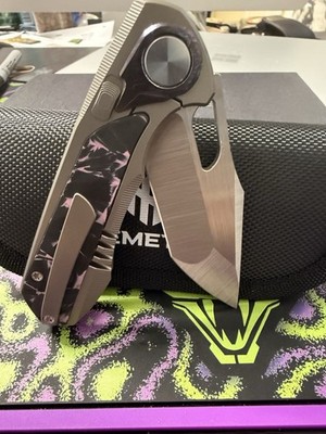 REMETTE RT-Saker Falcon  Framelock Titanium & CF Folding S45VN Knife ASTP3