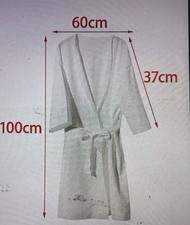 Disposable White Bathrobe Robe With Belt Ideal For Beach Spa Hospital