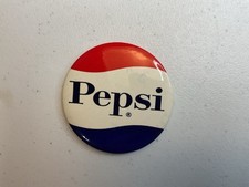 Vintage Pepsi-Cola Red, White And Blue Advertising 3.5 In Pinback Button