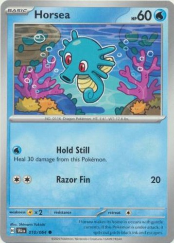 Horsea - 010/064 - Common (Hp) Shrouded Fable - Water Pokémon
