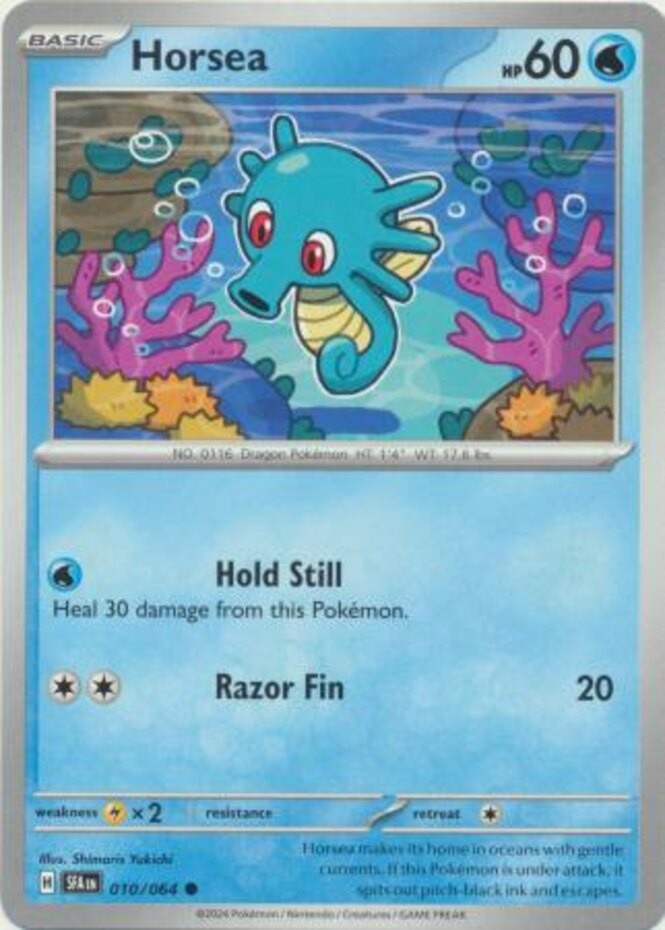 Horsea - 010/064 - Common (Hp) Shrouded Fable - Water Pokémon