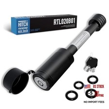 Trailer Hitch Locks, 5/8" Locking Hitch Pin for 2" and 2 1/2" 1 Pack Black