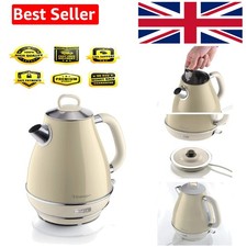 Retro Style Cordless Jug Kettle, 2000W, 1.7L, Beige