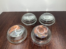 Lot of 4, 3  Glass Dome Magnifying Paperweights Desk Ornaments