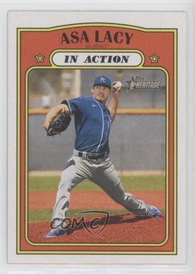 2021 Topps Heritage Minor League Edition In Action Asa Lacy #182 07qk