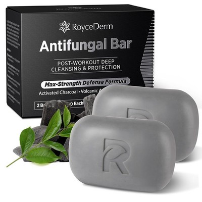 Roycederm Antifungal Soap for Active Skin   Medicated Bar for Athlete s Foot